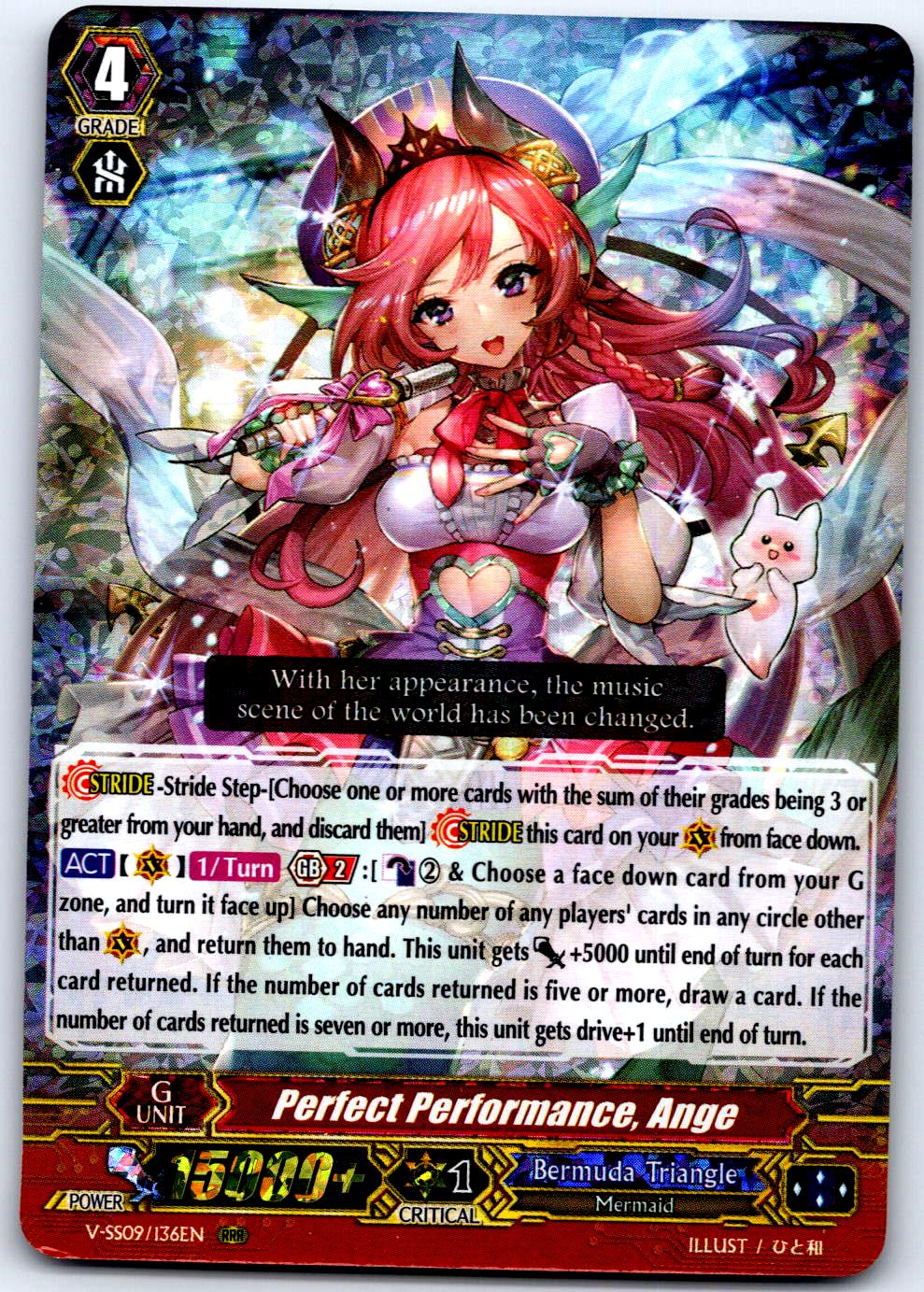 PERFECT PERFORMANCE, ANGE V-SS09/136EN TRIPLE RARE CARDFIGHT!! VANGUARD MP