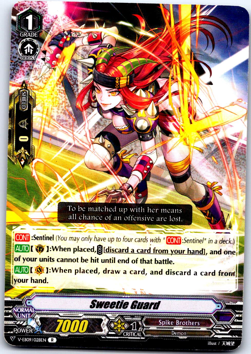 SWEETIE GUARD V-EB09/028EN R CARDFIGHT!! VANGUARD HP