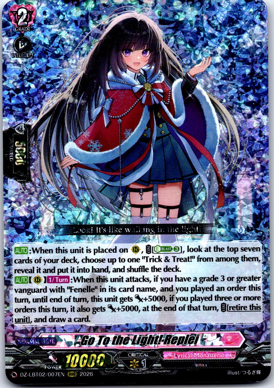 GO TO THE LIGHT! REPLEI DZ-LBT02/007EN TRIPLE RARE CARDFIGHT!! VANGUARD MP