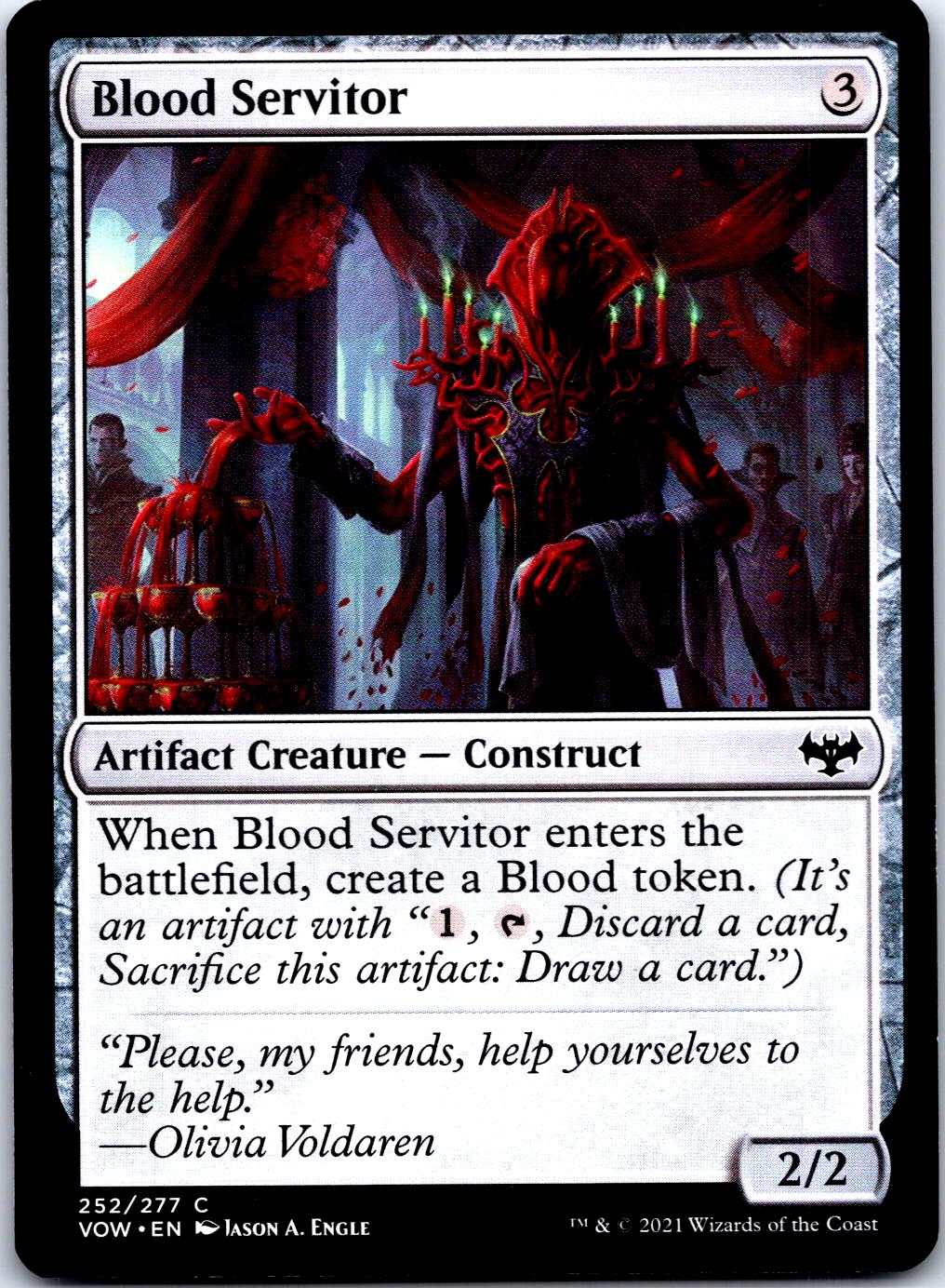 BLOOD SERVITOR 252 C MAGIC: THE GATHERING MP