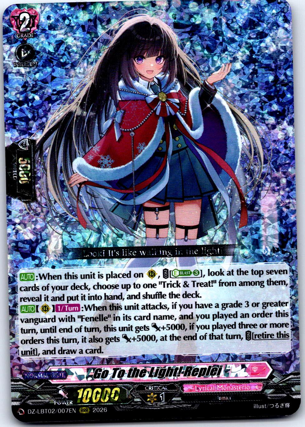 GO TO THE LIGHT! REPLEI DZ-LBT02/007EN TRIPLE RARE CARDFIGHT!! VANGUARD LP