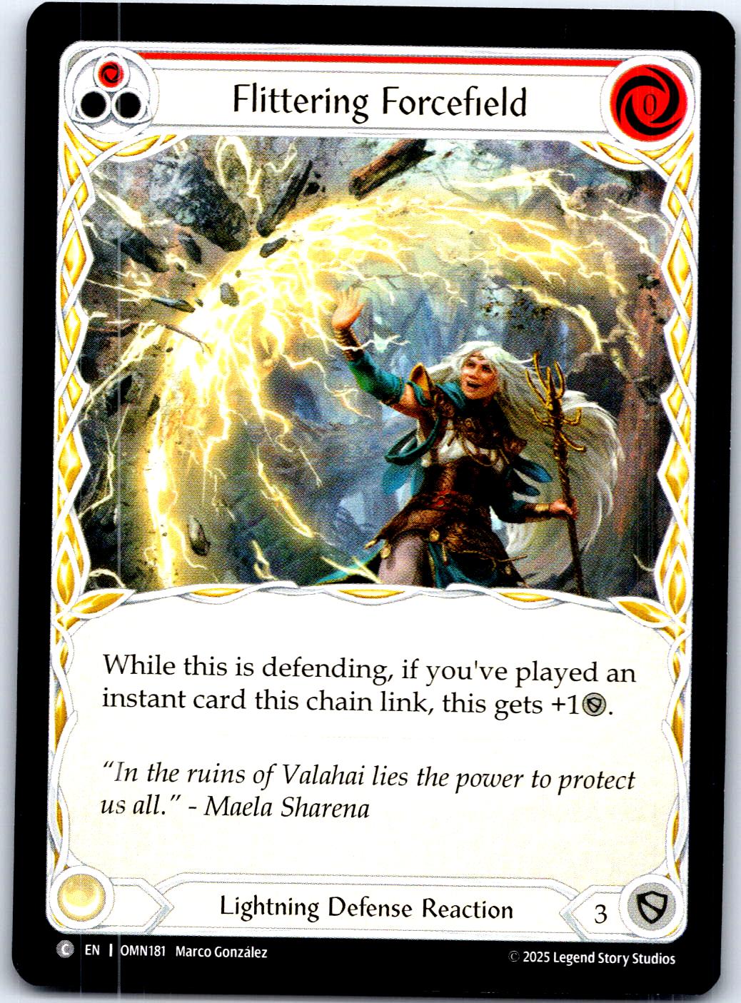 FLITTERING FORCEFIELD (RED) OMN181 C FLESH AND BLOOD MP