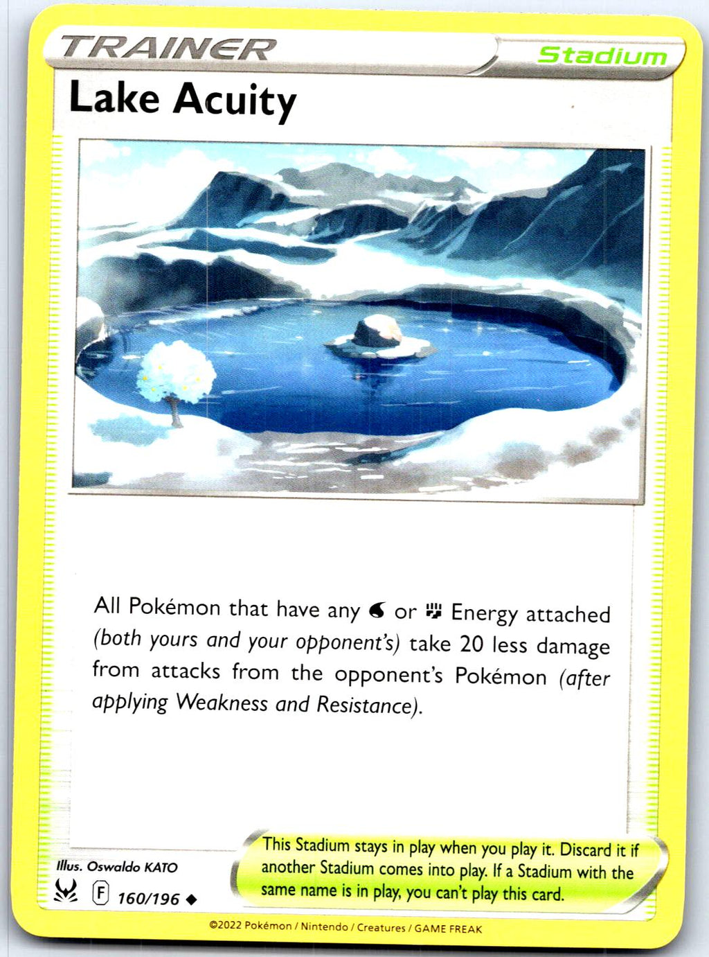 LAKE ACUITY 160/196 UC POKEMON MP