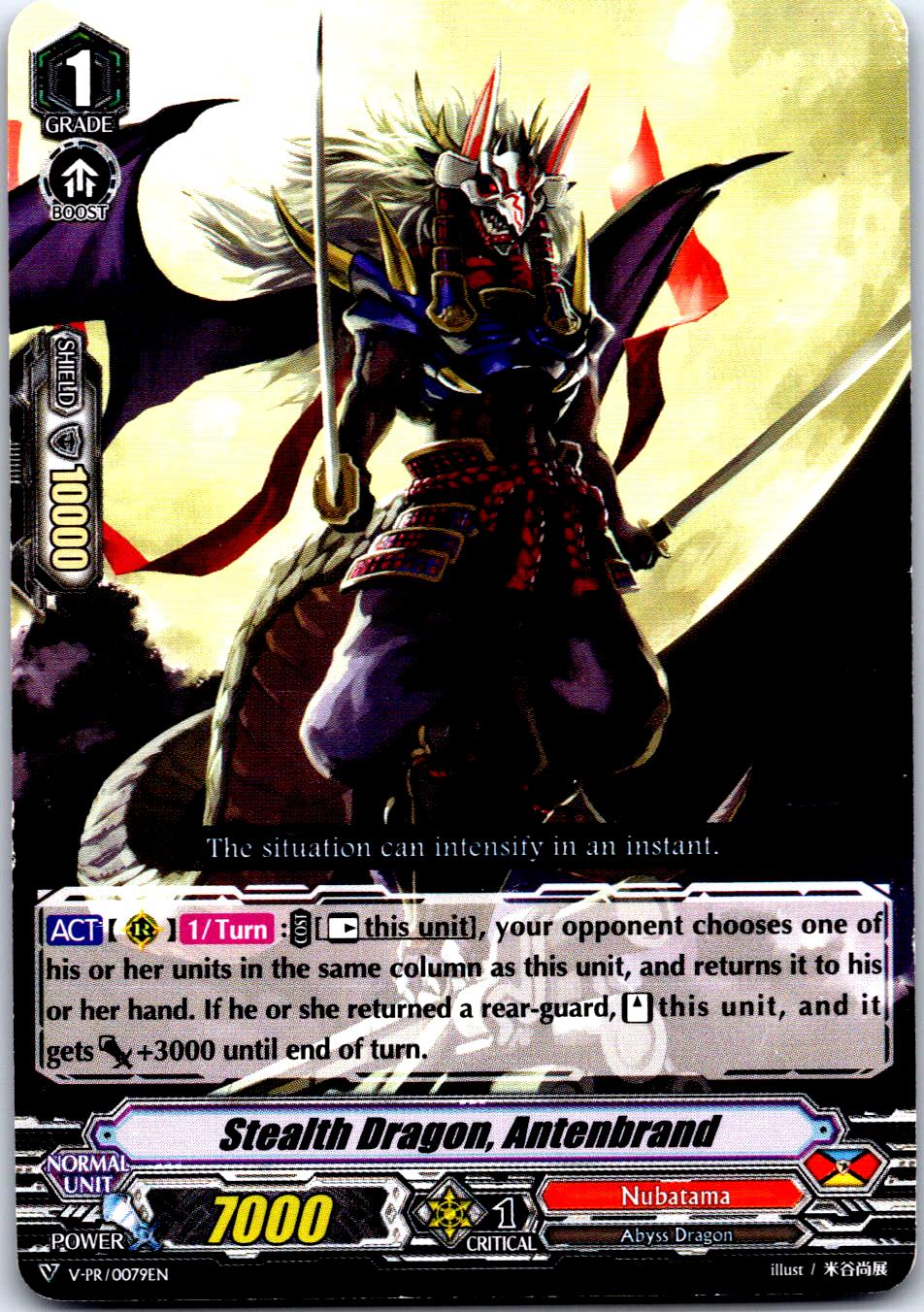 STEALTH DRAGON, ANTENBRAND V-PR/0079EN P CARDFIGHT!! VANGUARD MP