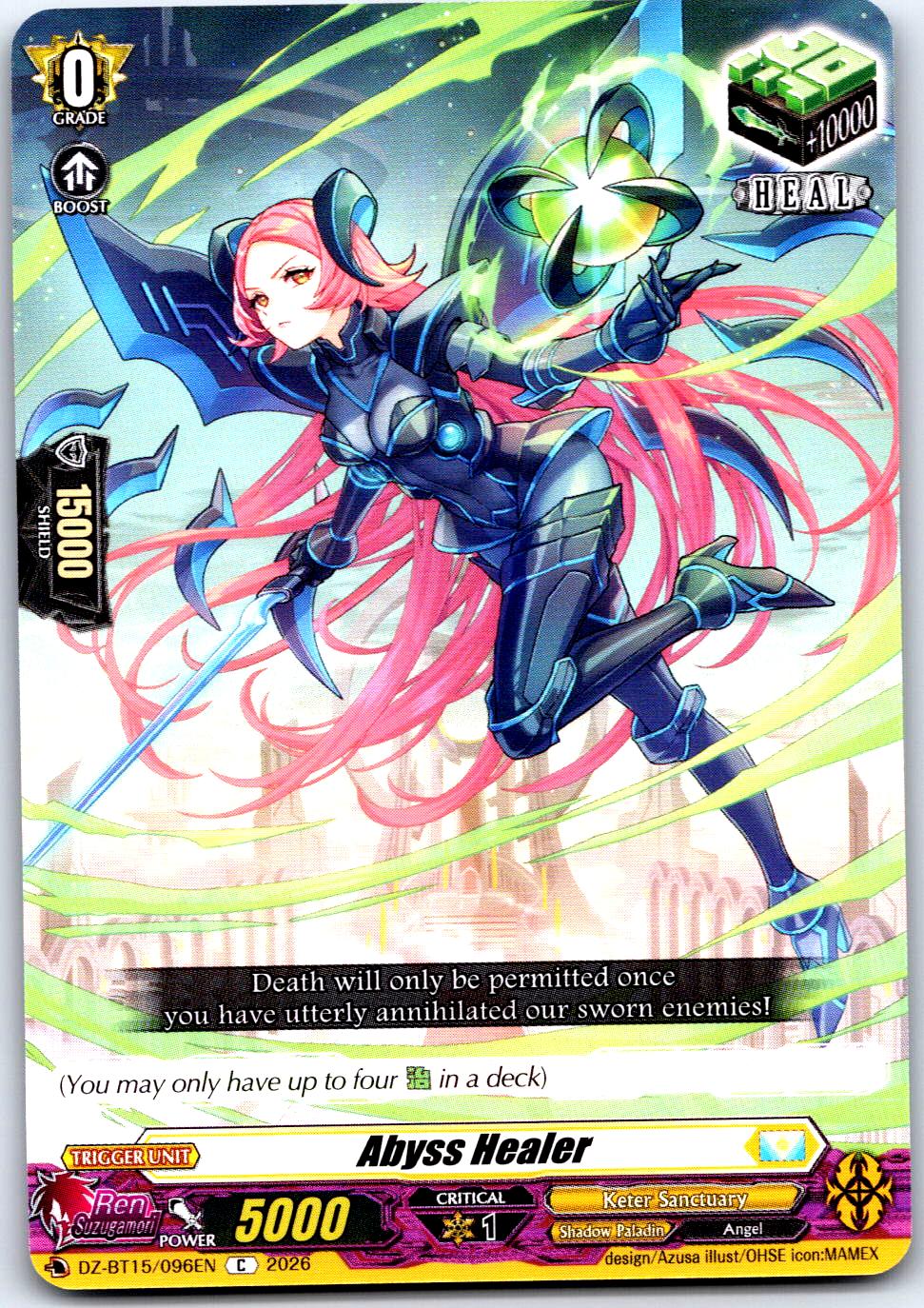 ABYSS HEALER DZ-BT15/096EN C CARDFIGHT!! VANGUARD LP