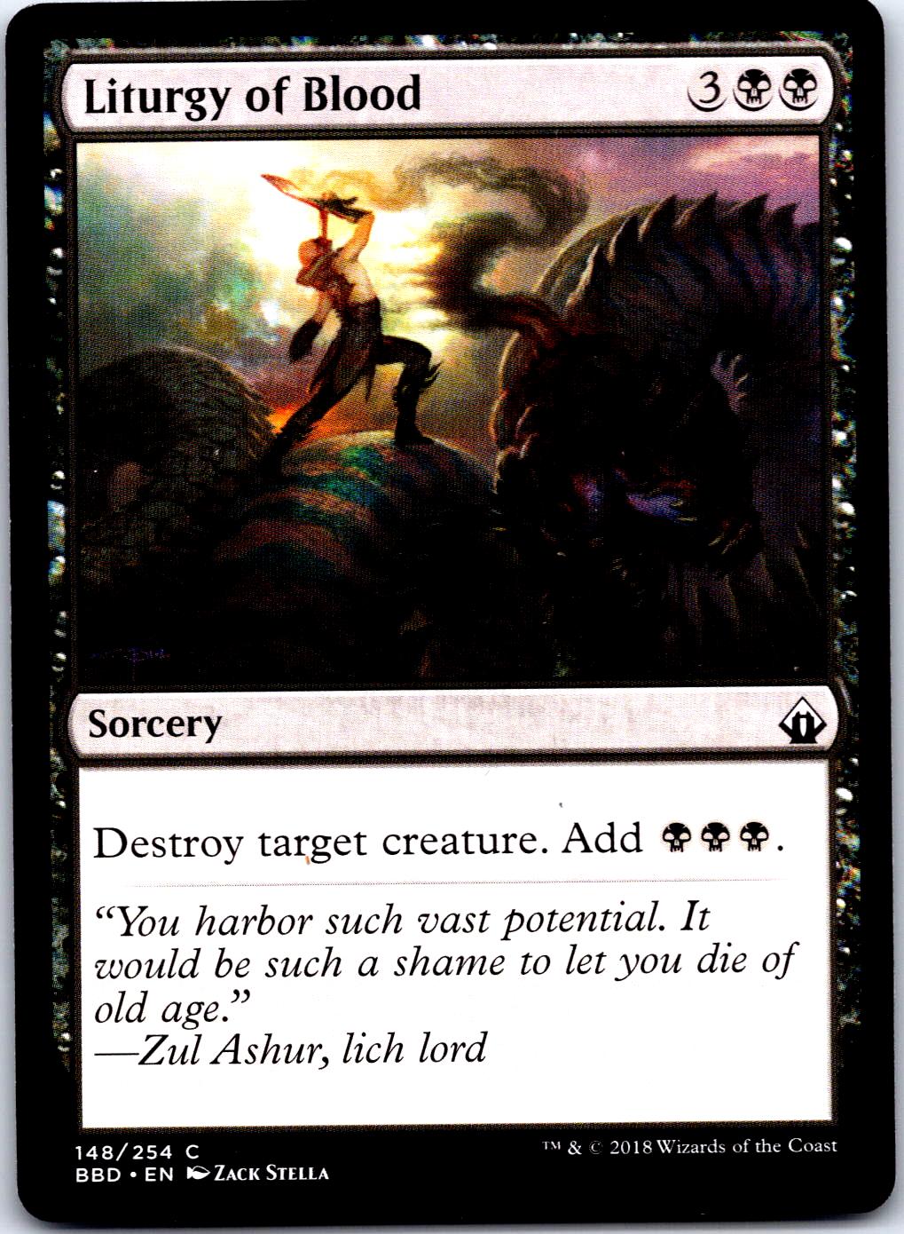 LITURGY OF BLOOD 148 C MAGIC: THE GATHERING MP