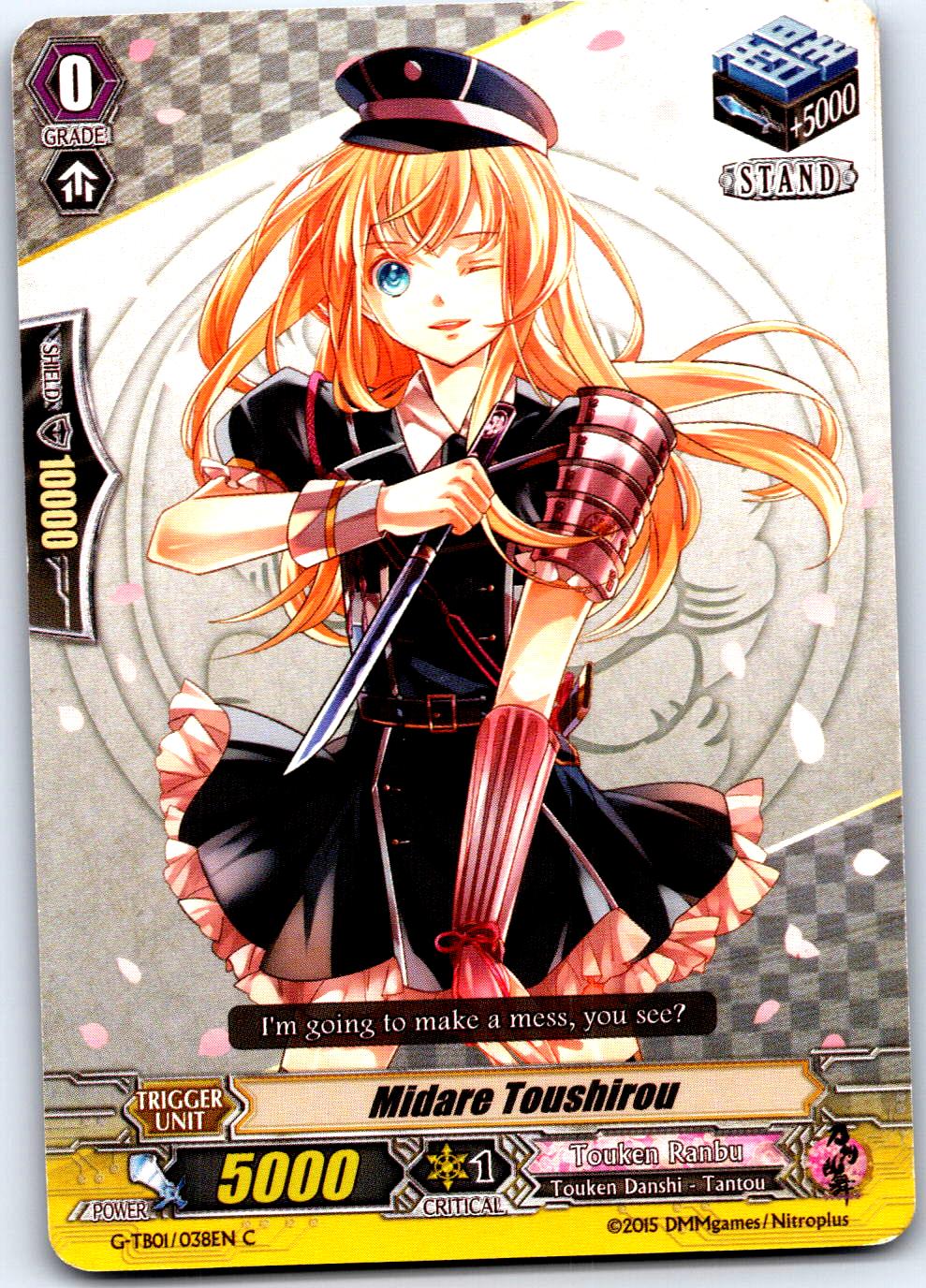 MIDARE TOUSHIROU G-TB01/038EN C CARDFIGHT!! VANGUARD MP