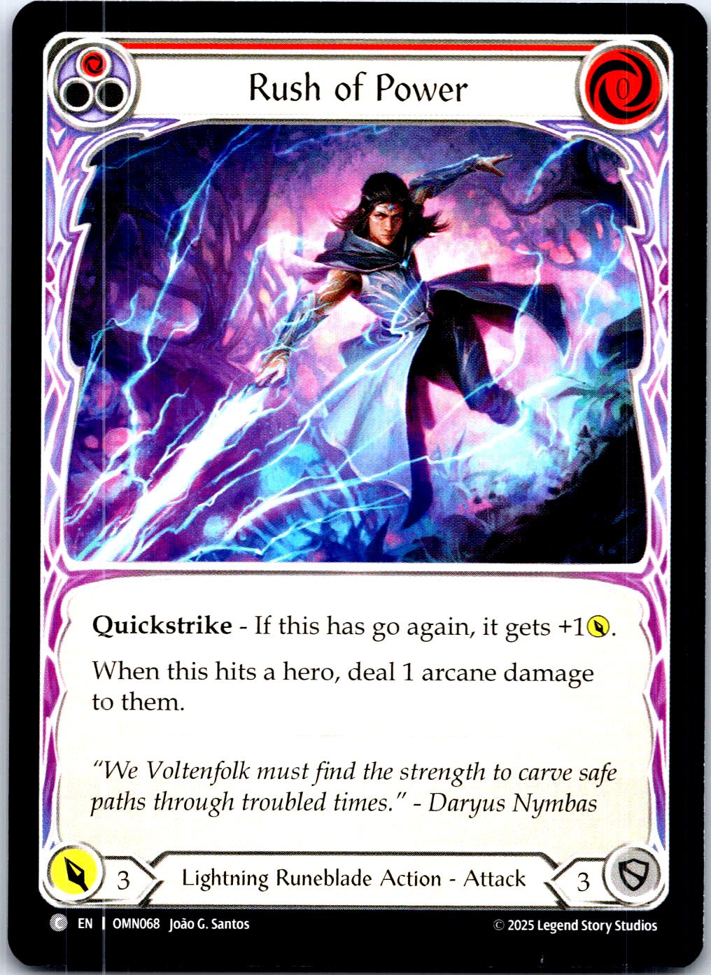 RUSH OF POWER (RED) OMN068 C FLESH AND BLOOD MP