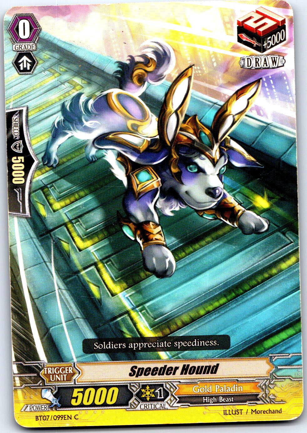 SPEEDER HOUND BT07/099EN C CARDFIGHT!! VANGUARD HP