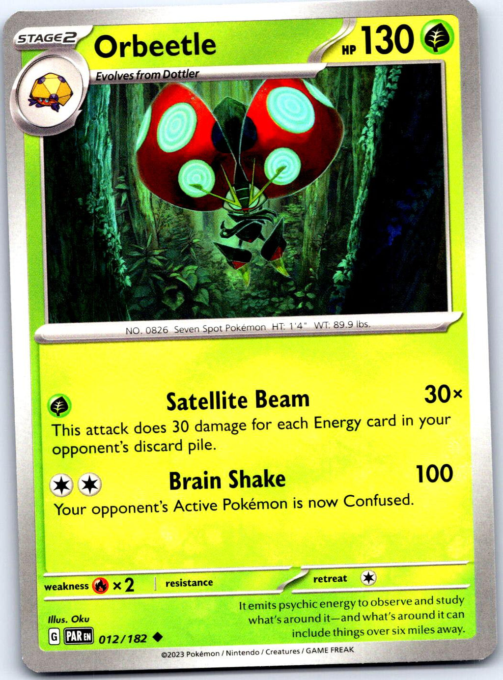 ORBEETLE 012/182 UC POKEMON MP
