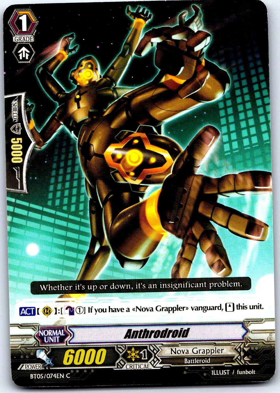 ANTHRODROID BT05/074EN C CARDFIGHT!! VANGUARD MP