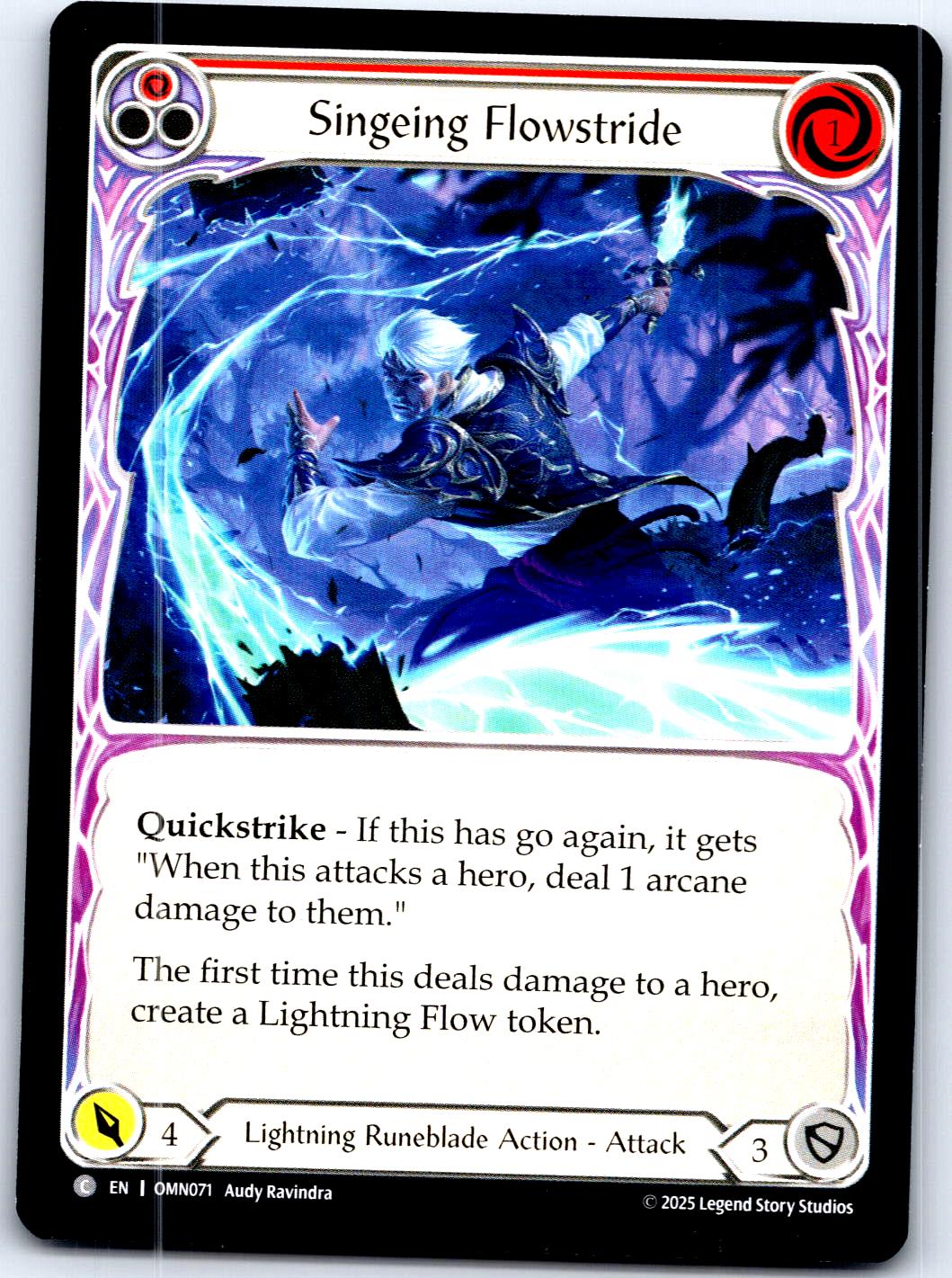 SINGEING FLOWSTRIDE (RED) OMN071 C FLESH AND BLOOD MP