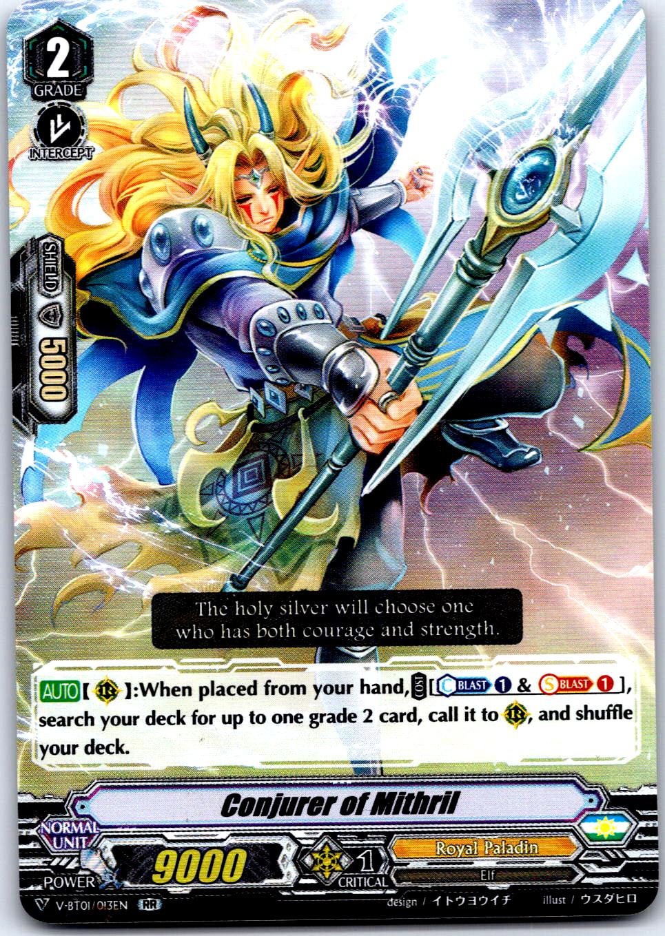 CONJURER OF MITHRIL V-BT01/013EN RR CARDFIGHT!! VANGUARD MP