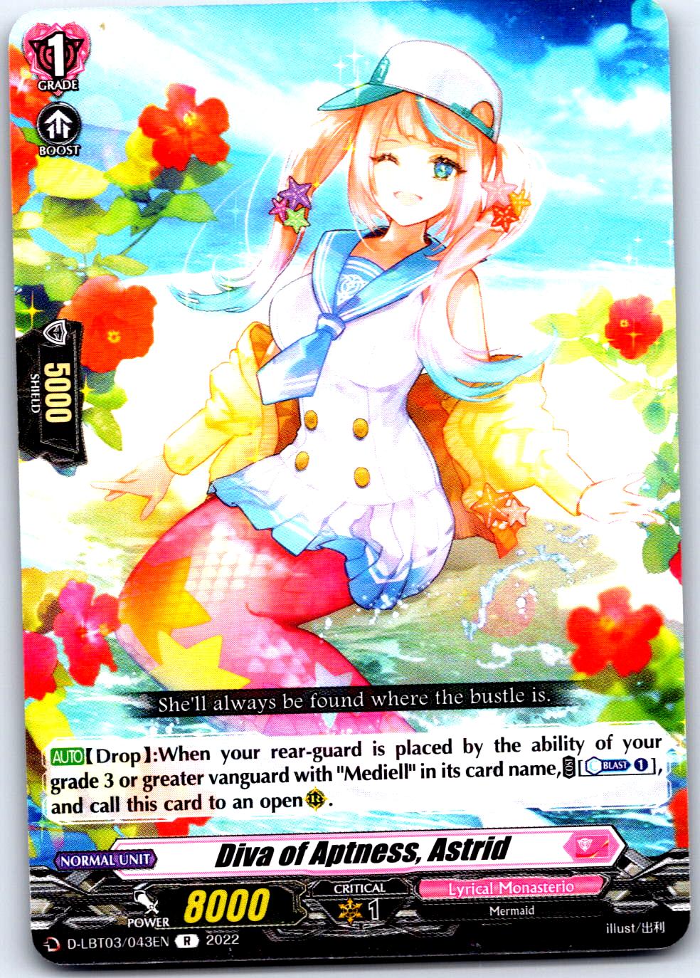 DIVA OF APTNESS, ASTRID D-LBT03/043EN R CARDFIGHT!! VANGUARD MP
