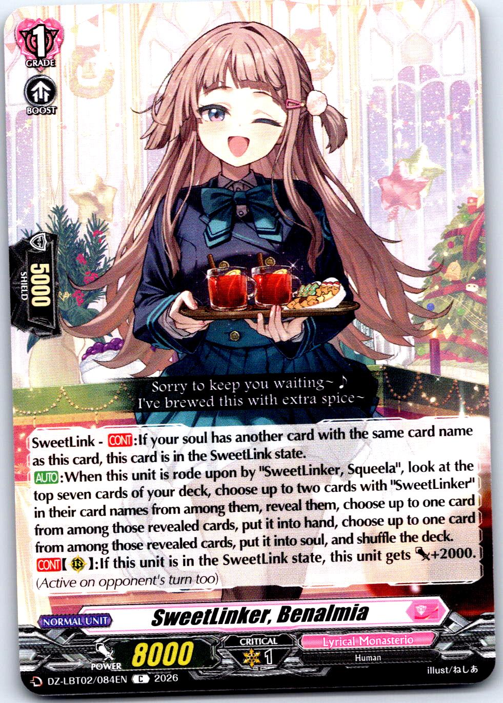 SWEETLINKER, BENALMIA DZ-LBT02/084EN C CARDFIGHT!! VANGUARD LP