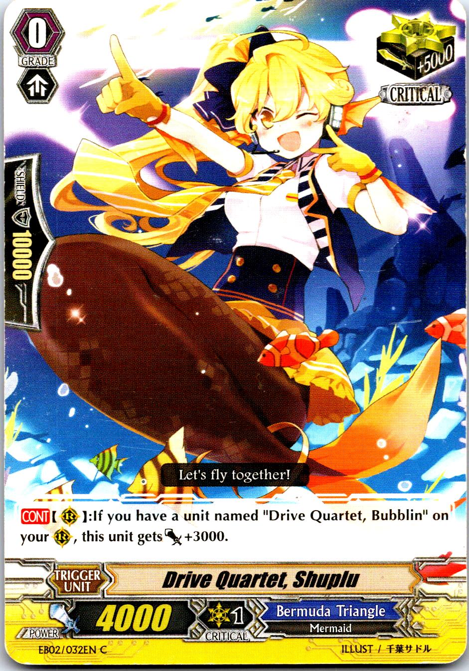 DRIVE QUARTET, SHUPLU EB02/032EN C CARDFIGHT!! VANGUARD MP