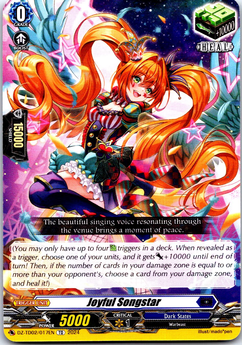 JOYFUL SONGSTAR DZ-TD02/017EN TRIAL DECK CARDFIGHT!! VANGUARD MP