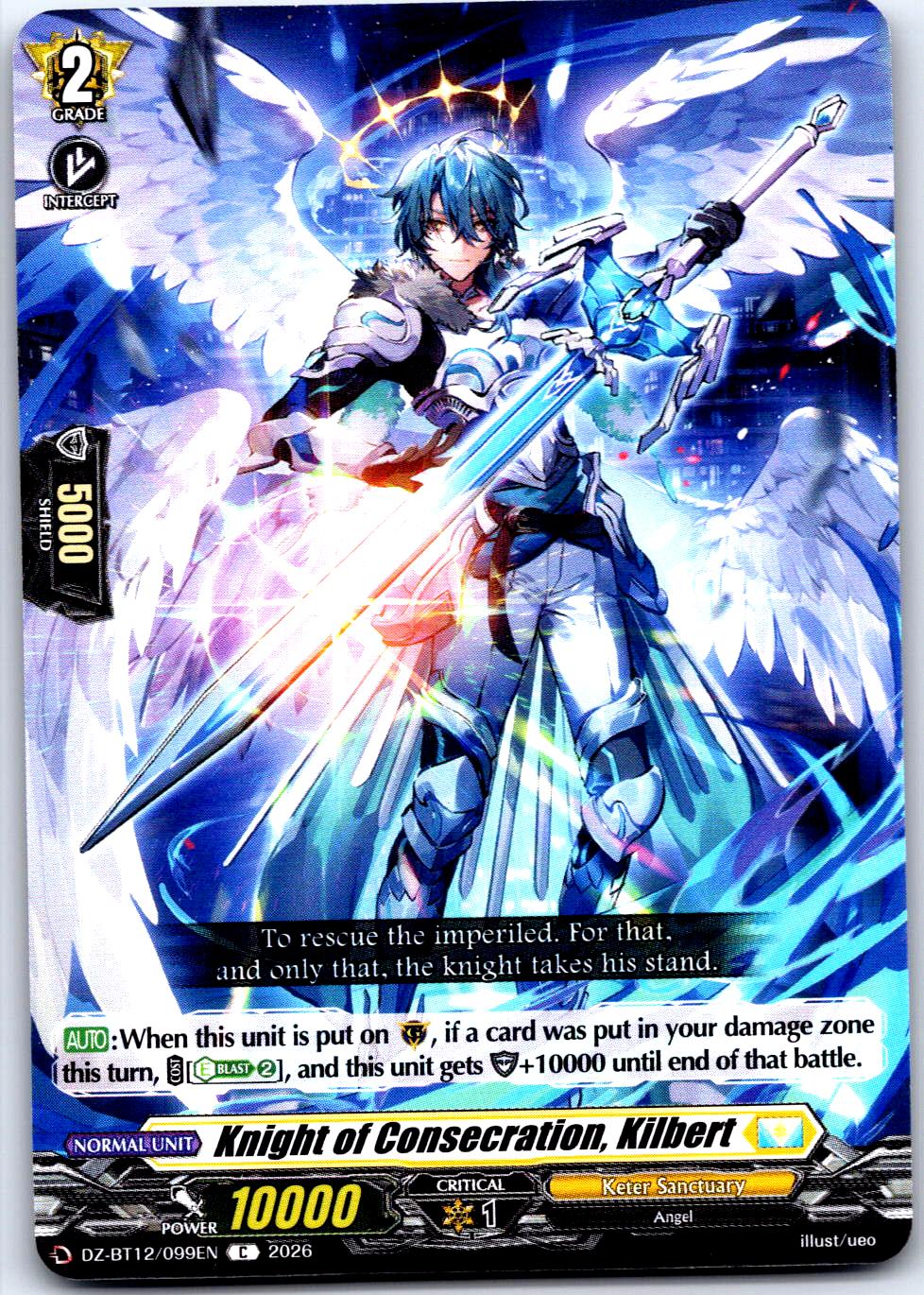 KNIGHT OF CONSECRATION, KILBERT DZ-BT12/099EN C CARDFIGHT!! VANGUARD LP