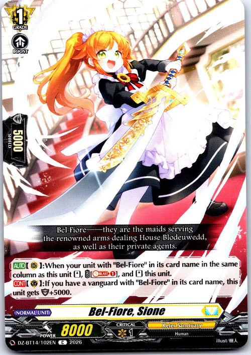 BEL-FIORE, SIONE DZ-BT14/102EN C CARDFIGHT!! VANGUARD MP