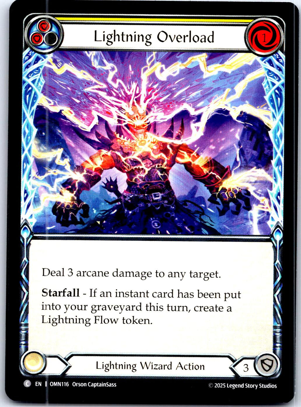LIGHTNING OVERLOAD (YELLOW) OMN116 C FLESH AND BLOOD MP