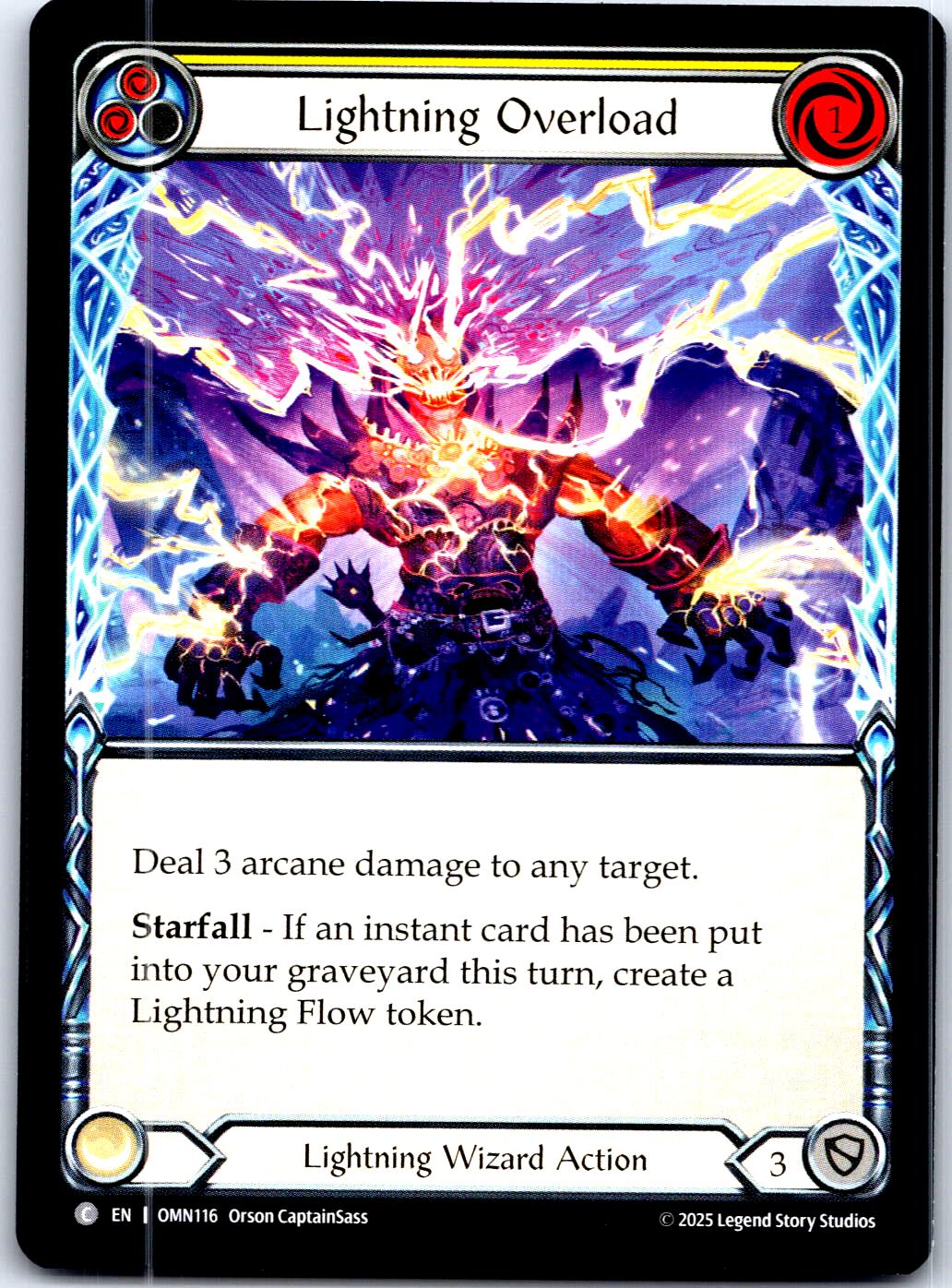 LIGHTNING OVERLOAD (YELLOW) OMN116 C FLESH AND BLOOD MP