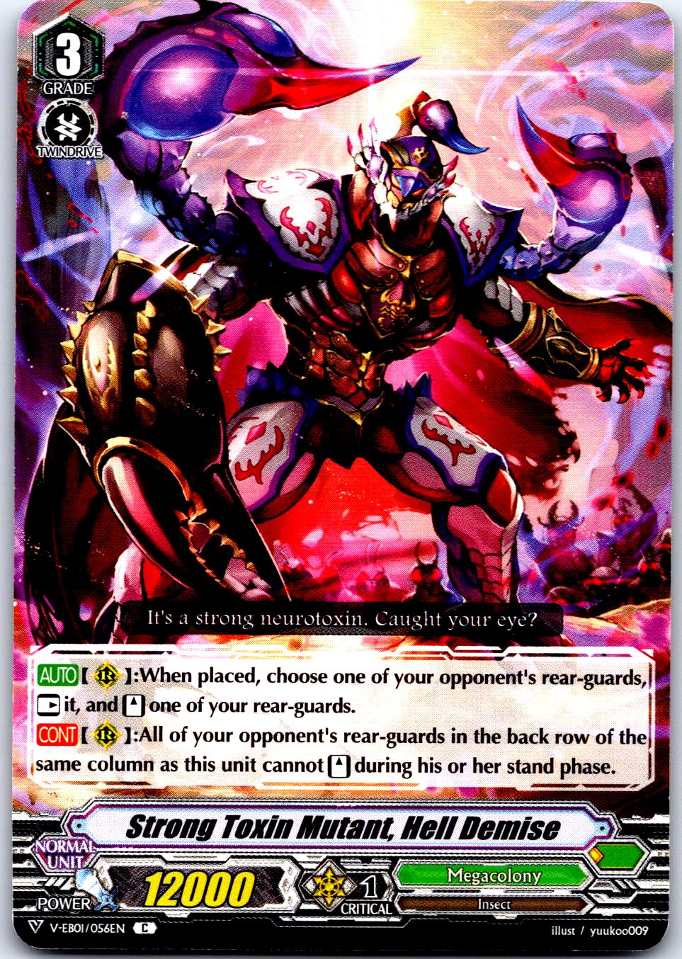 STRONG TOXIN MUTANT, HELL DEMISE V-EB01/056EN C CARDFIGHT!! VANGUARD MP