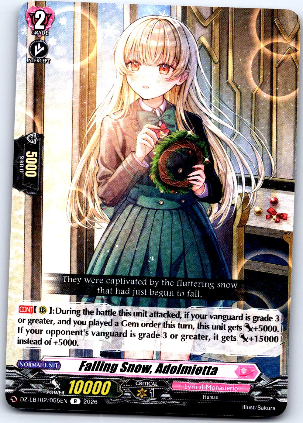 FALLING SNOW, ADOLMIETTA DZ-LBT02/055EN R CARDFIGHT!! VANGUARD MP