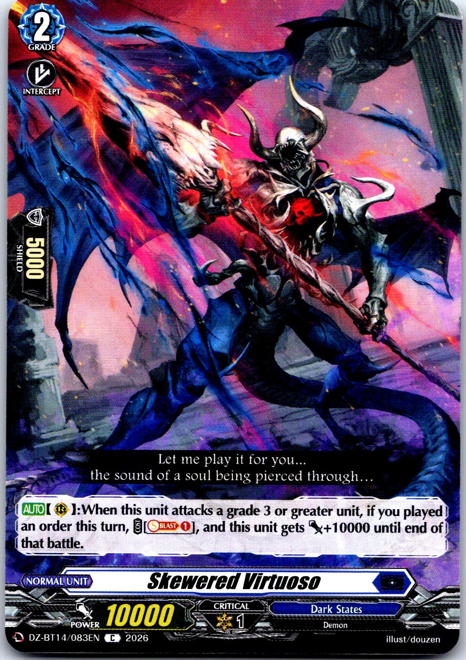 SKEWERED VIRTUOSO DZ-BT14/083EN C CARDFIGHT!! VANGUARD LP