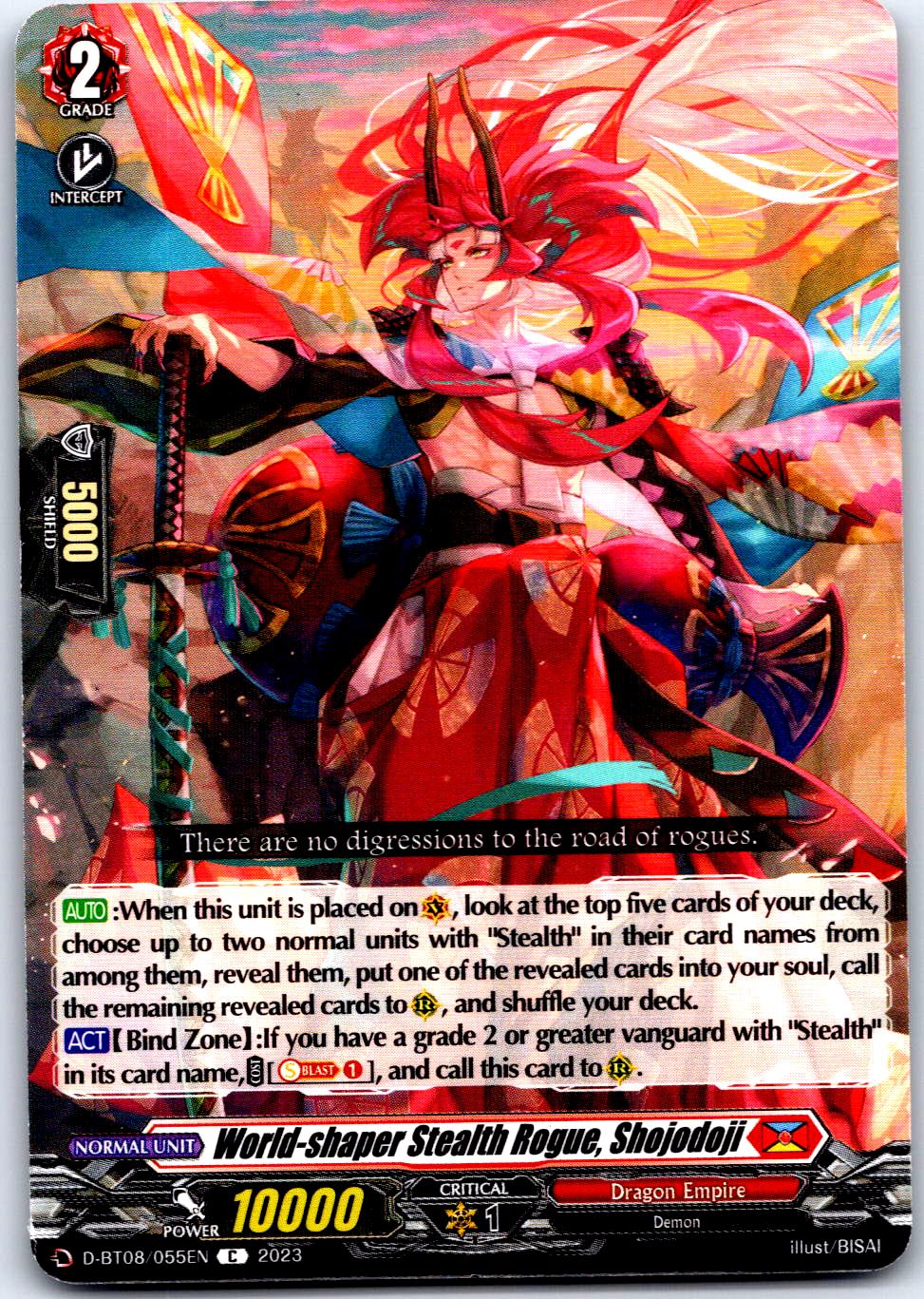 WORLD-SHAPER STEALTH ROGUE, SHOJODOJI D-BT08/055EN C CARDFIGHT!! VANGUARD MP