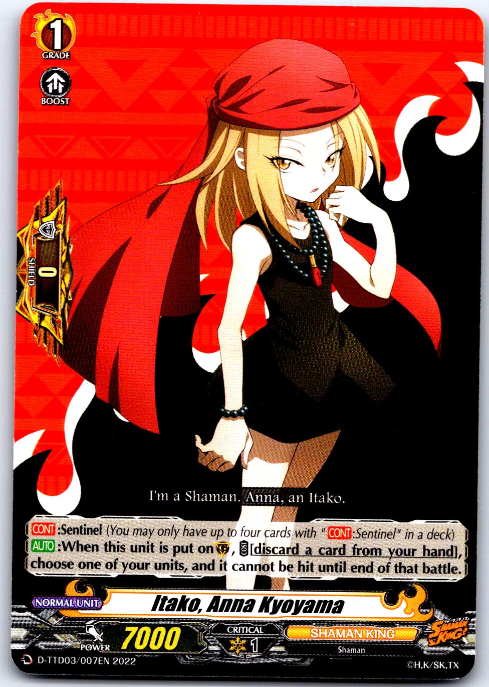 ITAKO, ANNA KYOYAMA D-TTD03/007EN TRIAL DECK CARDFIGHT!! VANGUARD MP