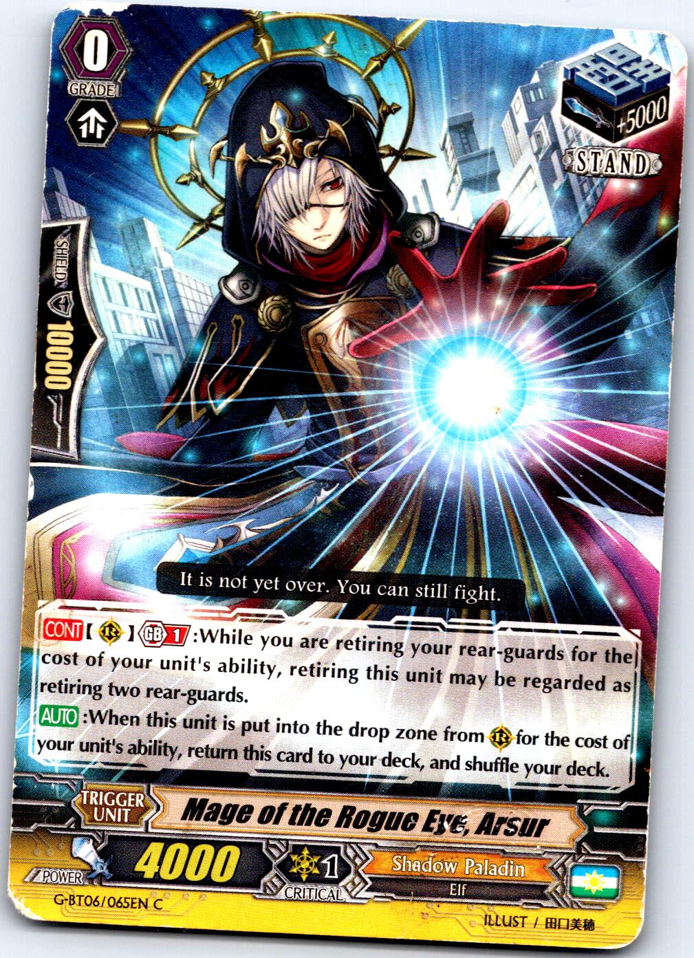 MAGE OF THE ROGUE EYE, ARSUR G-BT06/065EN C CARDFIGHT!! VANGUARD HP