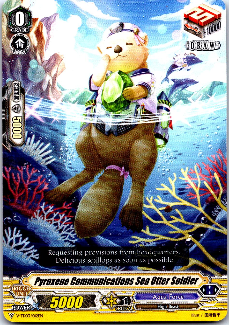 PYROXENE COMMUNICATIONS SEA OTTER SOLDIER V-TD03/012EN CARDFIGHT!! VANGUARD MP