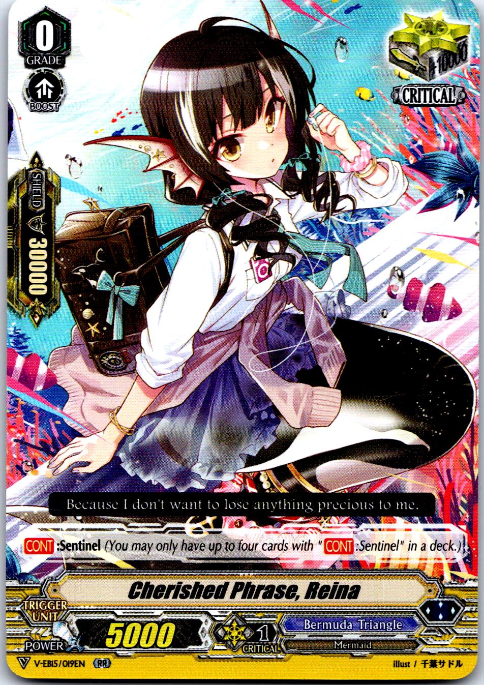 CHERISHED PHRASE, REINA V-EB15/019EN RR CARDFIGHT!! VANGUARD MP