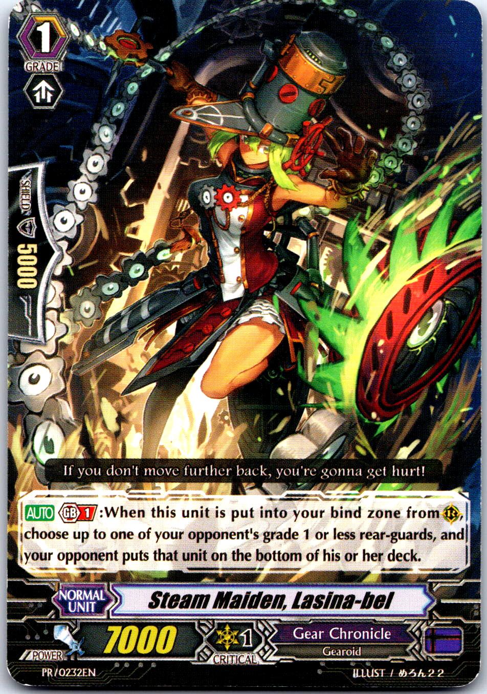 STEAM MAIDEN, LASINA-BEL PR/0232EN P CARDFIGHT!! VANGUARD MP