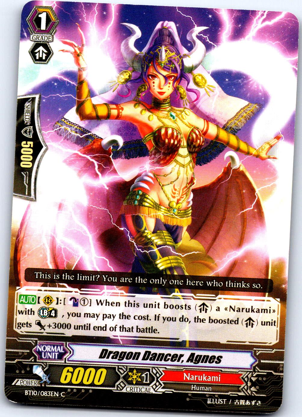 DRAGON DANCER, AGNES BT10/083EN C CARDFIGHT!! VANGUARD MP
