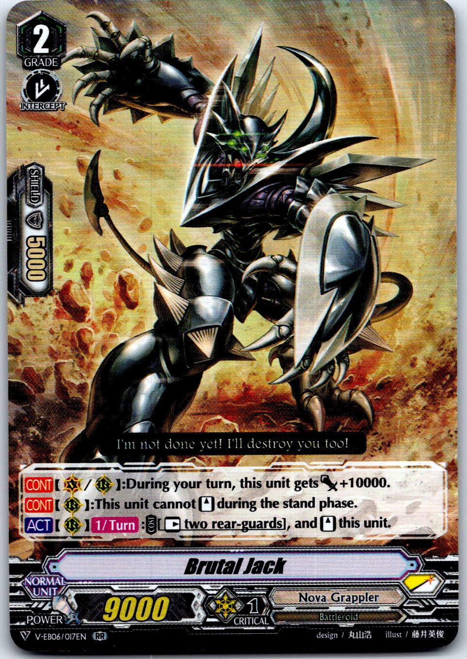 BRUTAL JACK V-EB06/017EN RR CARDFIGHT!! VANGUARD HP