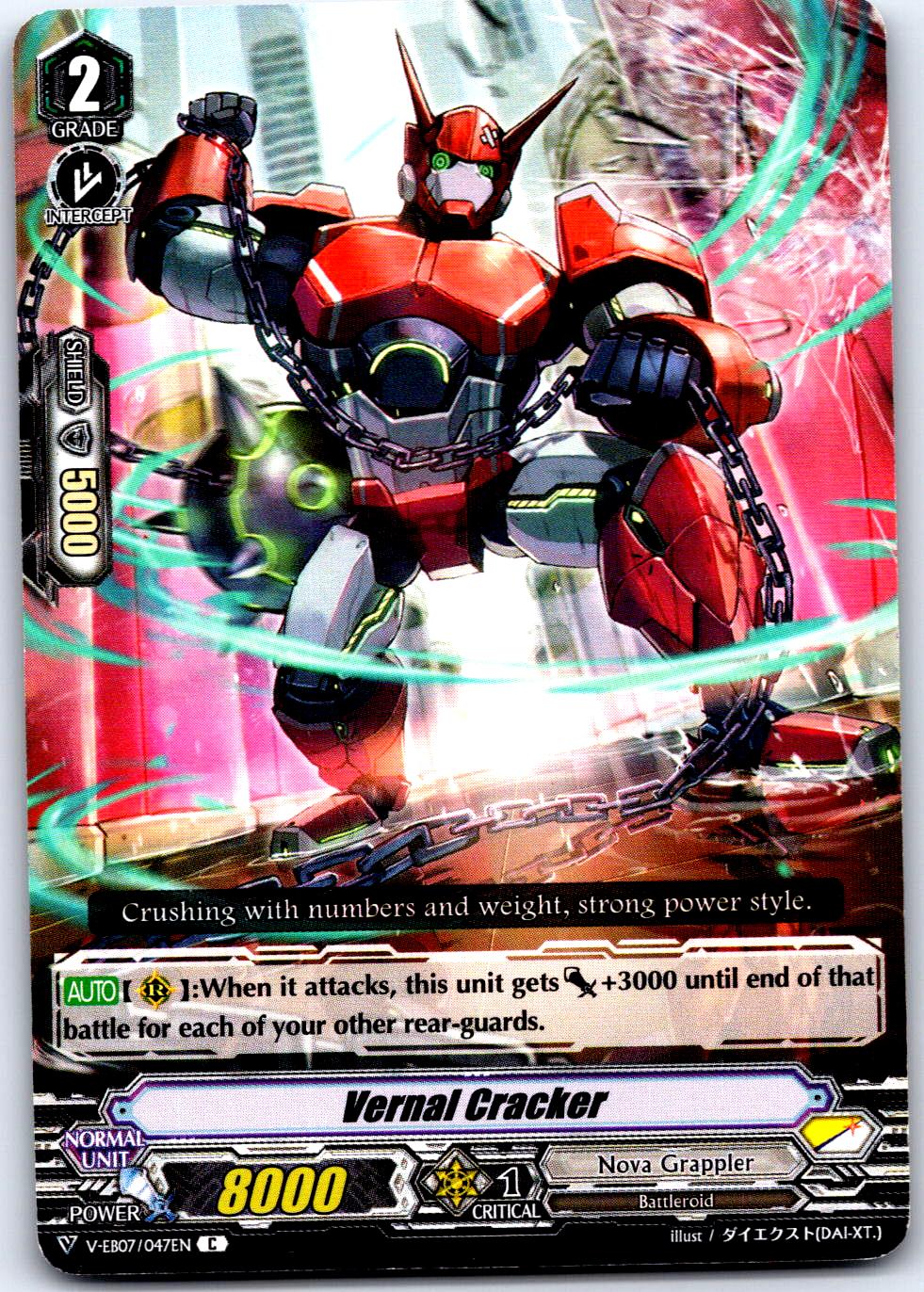 VERNAL CRACKER V-EB07/047EN C CARDFIGHT!! VANGUARD MP