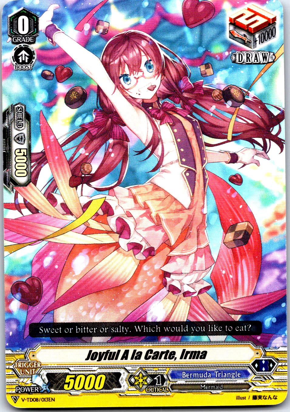 JOYFUL A LA CARTE, IRMA V-TD08/013EN TRIAL DECK CARDFIGHT!! VANGUARD MP