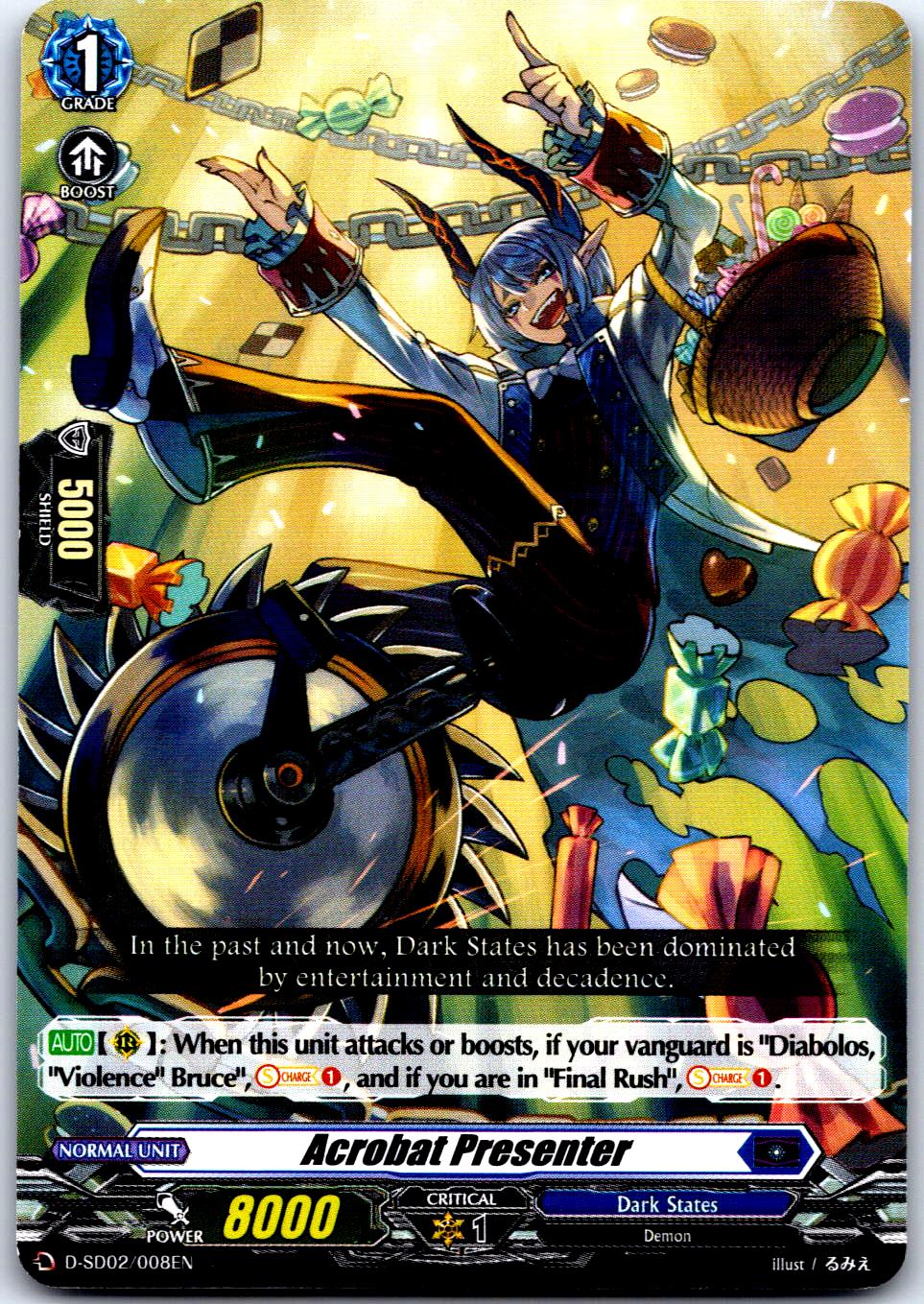 ACROBAT PRESENTER D-SD02/008EN TRIAL DECK CARDFIGHT!! VANGUARD MP