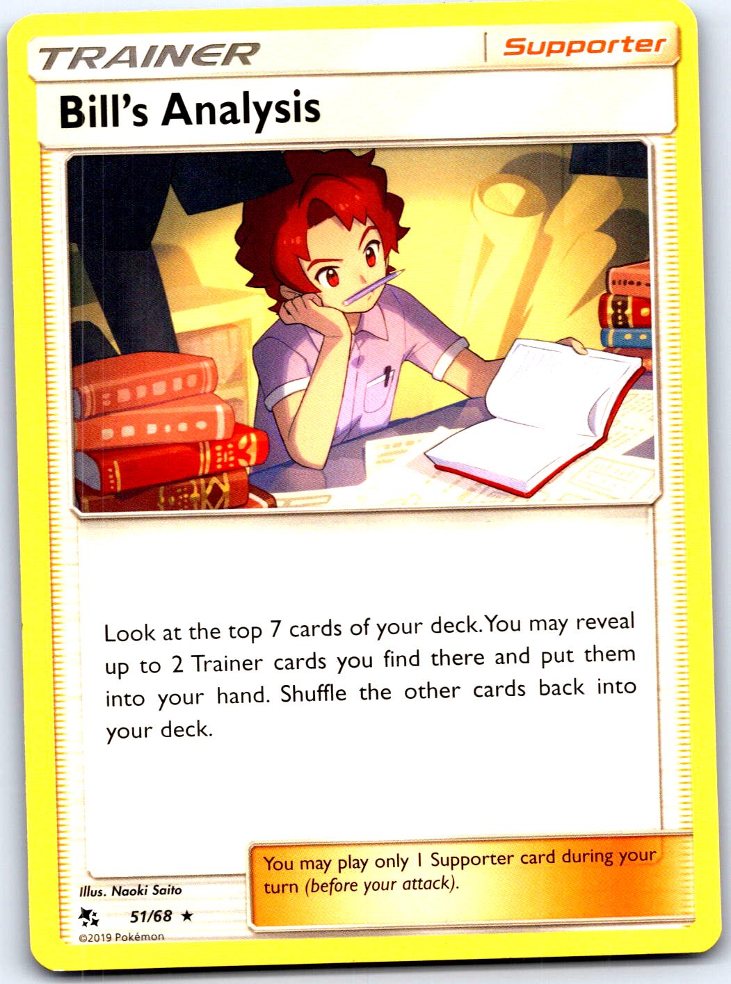 BILL'S ANALYSIS 51/68 R POKEMON MP
