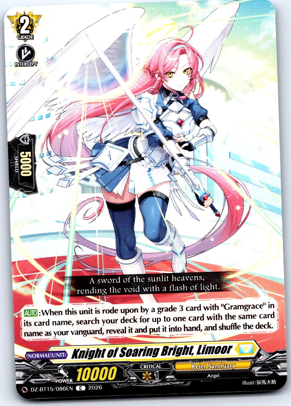 Knight of Soaring Bright, Limoor  DZ-BT15/086EN C CARDFIGHT!! VANGUARD NM