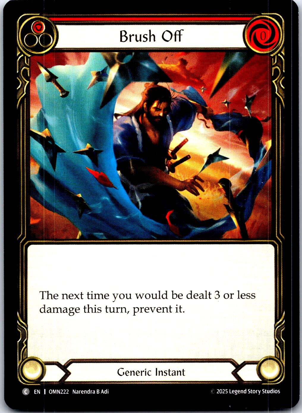 BRUSH OFF (RED) OMN222 C FLESH AND BLOOD MP