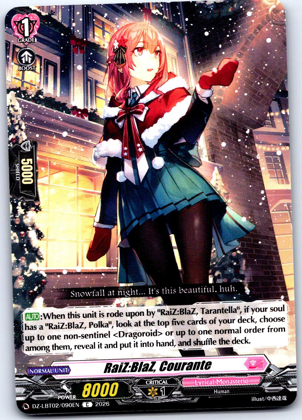 RAIZ:BLAZ, COURANTE DZ-LBT02/090EN C CARDFIGHT!! VANGUARD LP