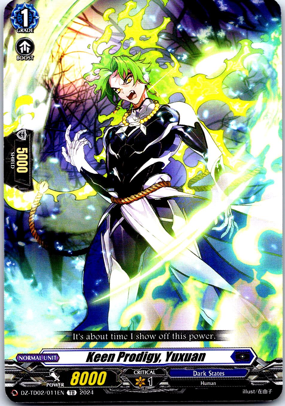 KEEN PRODIGY, YUXUAN DZ-TD02/011EN TRIAL DECK CARDFIGHT!! VANGUARD MP