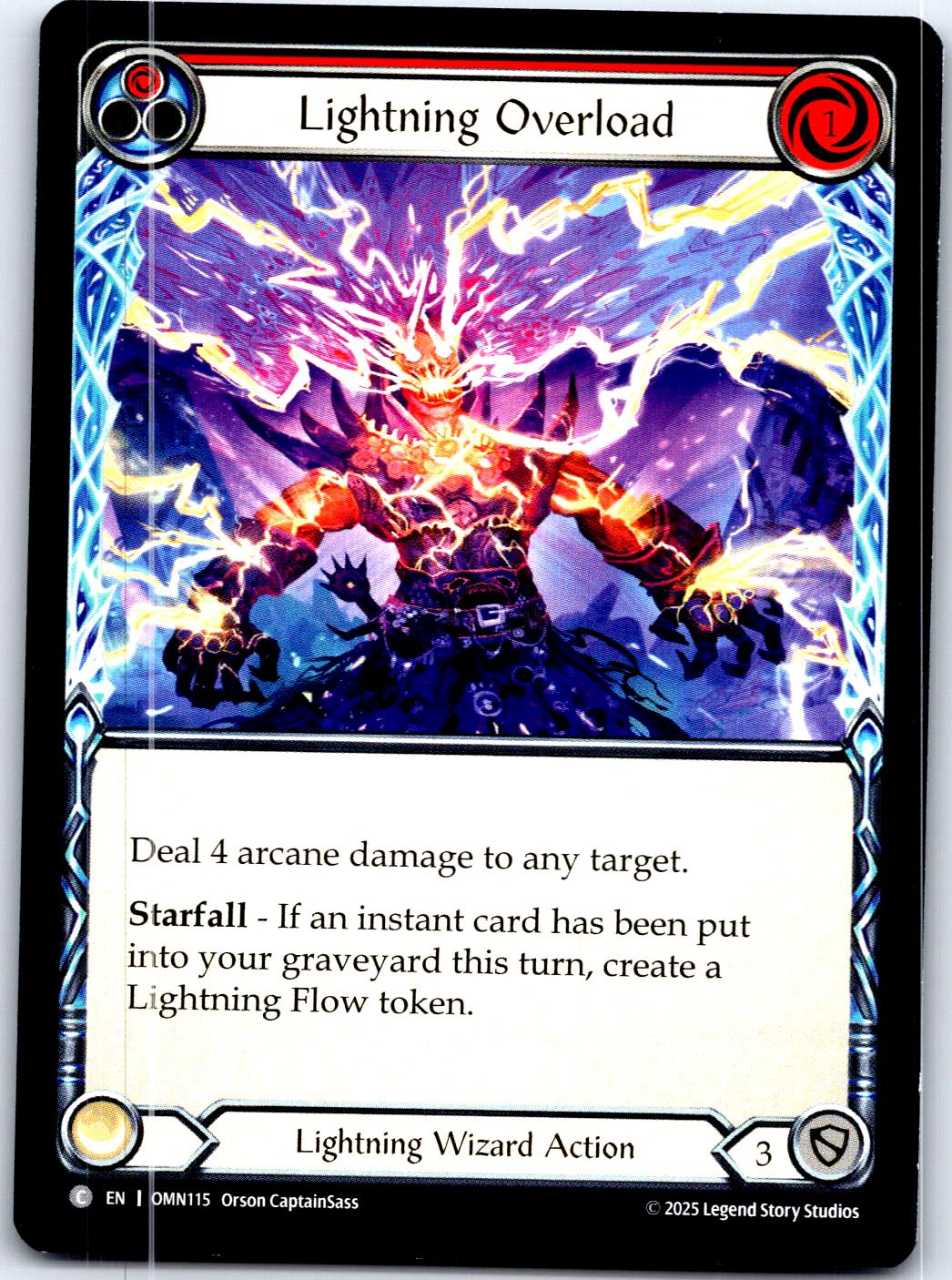 LIGHTNING OVERLOAD (RED) OMN115 C FLESH AND BLOOD MP