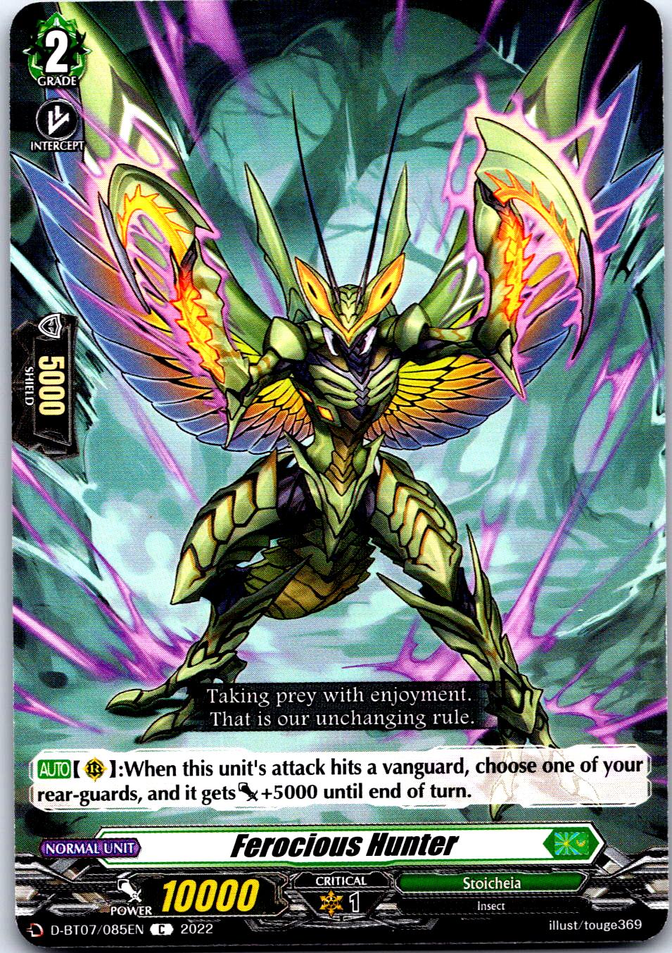 FEROCIOUS HUNTER D-BT07/085EN C CARDFIGHT!! VANGUARD MP