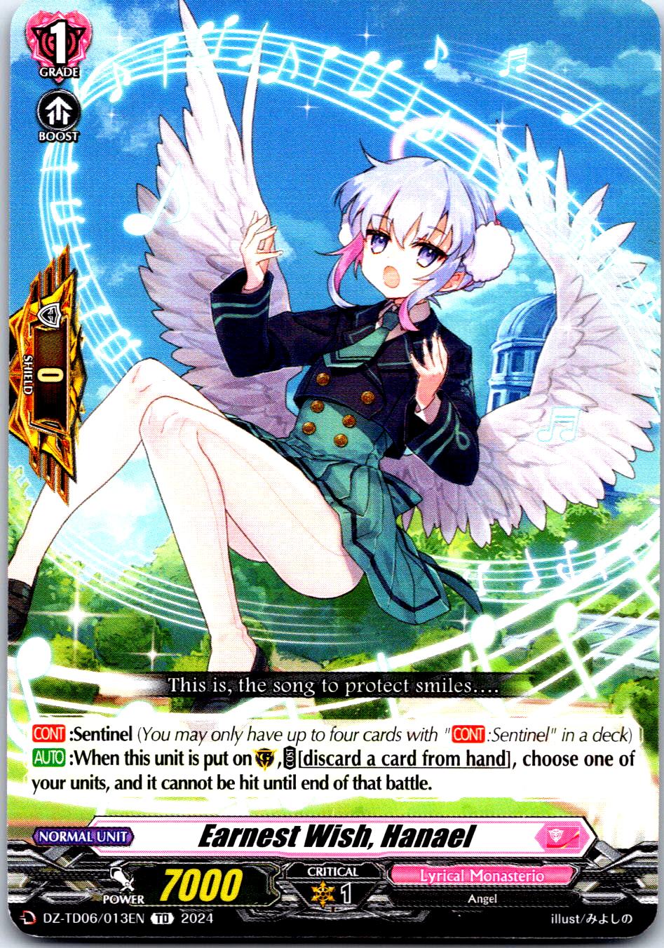 EARNEST WISH, HANAEL DZ-TD06/013EN TRIAL DECK CARDFIGHT!! VANGUARD MP