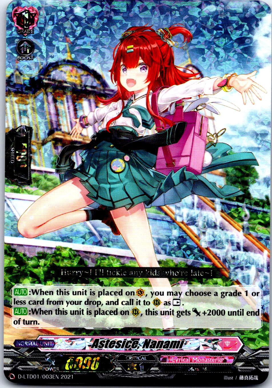 ASTESICE, NANAMI (RRR FOIL) D-LTD01/003EN TRIPLE RARE CARDFIGHT!! VANGUARD MP