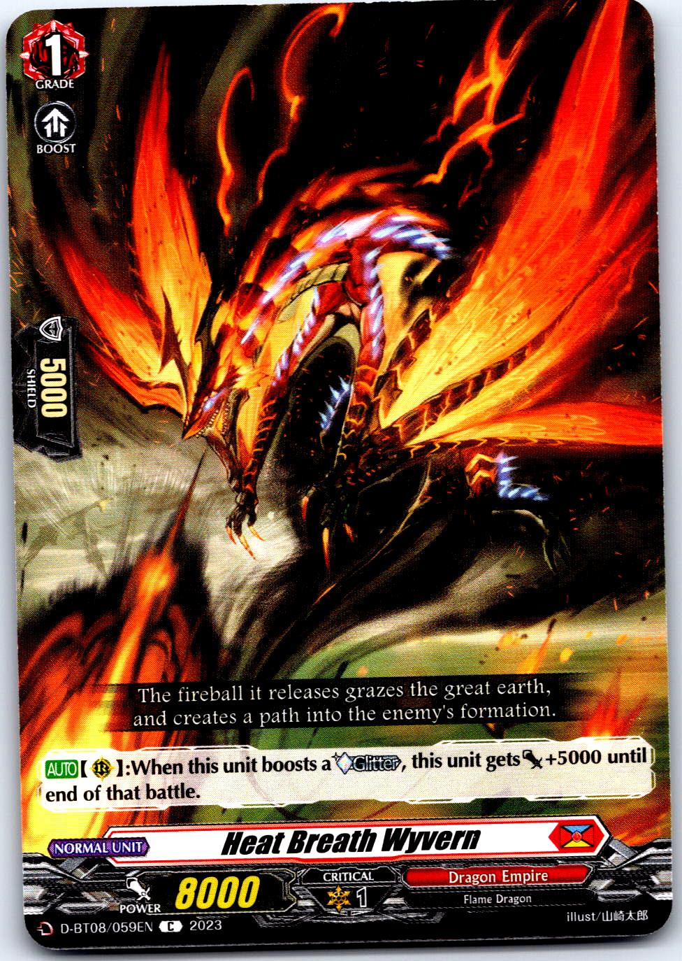 HEAT BREATH WYVERN D-BT08/059EN C CARDFIGHT!! VANGUARD MP