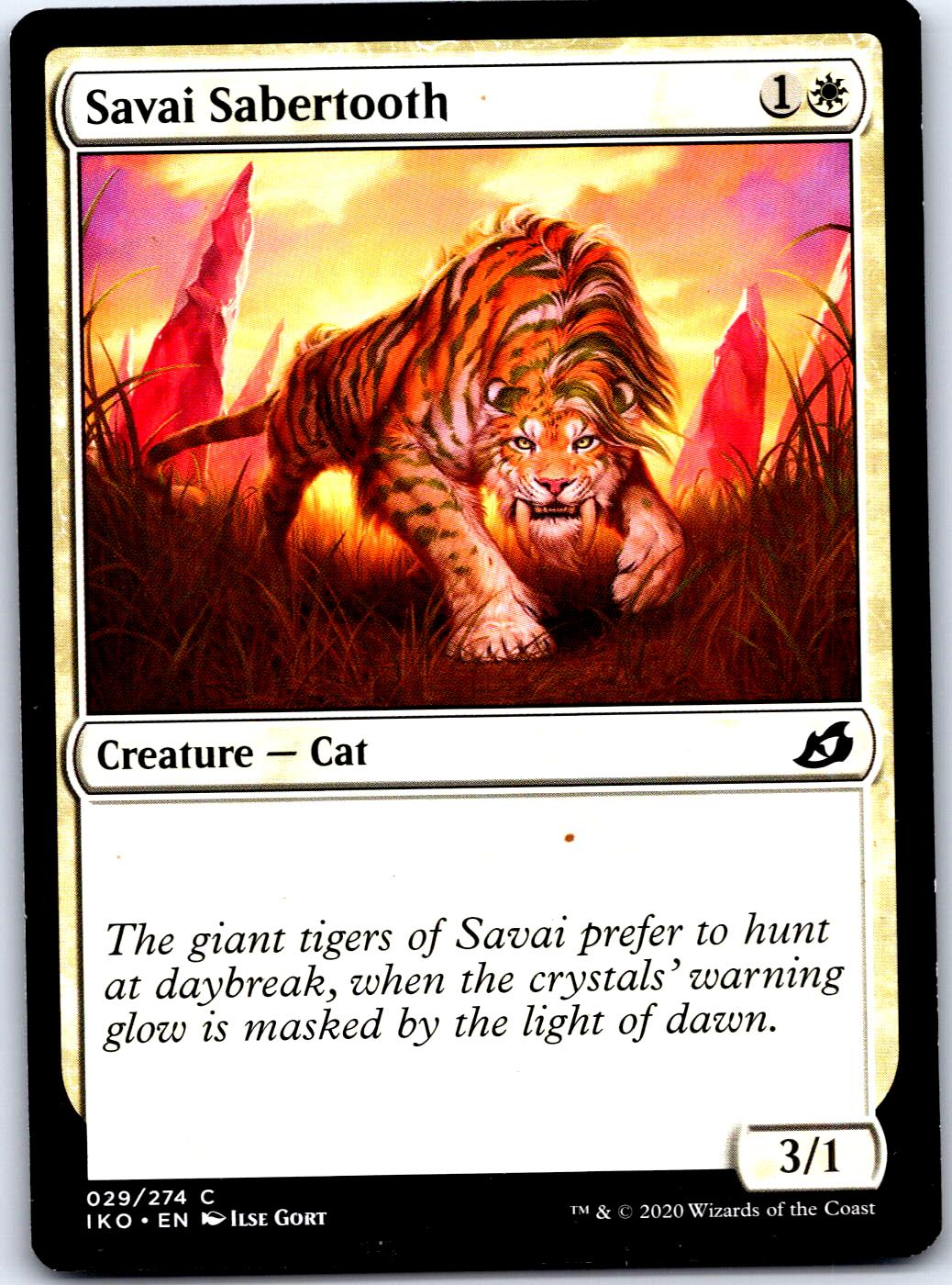 SAVAI SABERTOOTH 29 C MAGIC: THE GATHERING MP